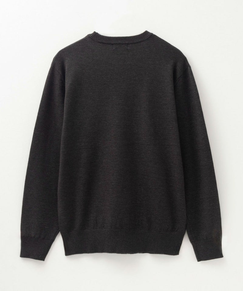 NAVY 素肌ニット クルーネック メンズ商品画像-6