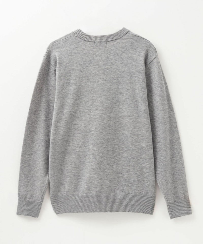 NAVY 素肌ニット クルーネック メンズ商品画像-8