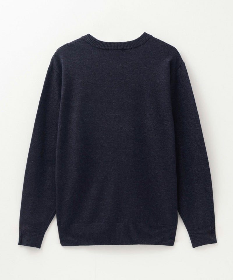 NAVY 素肌ニット クルーネック メンズ商品画像-10