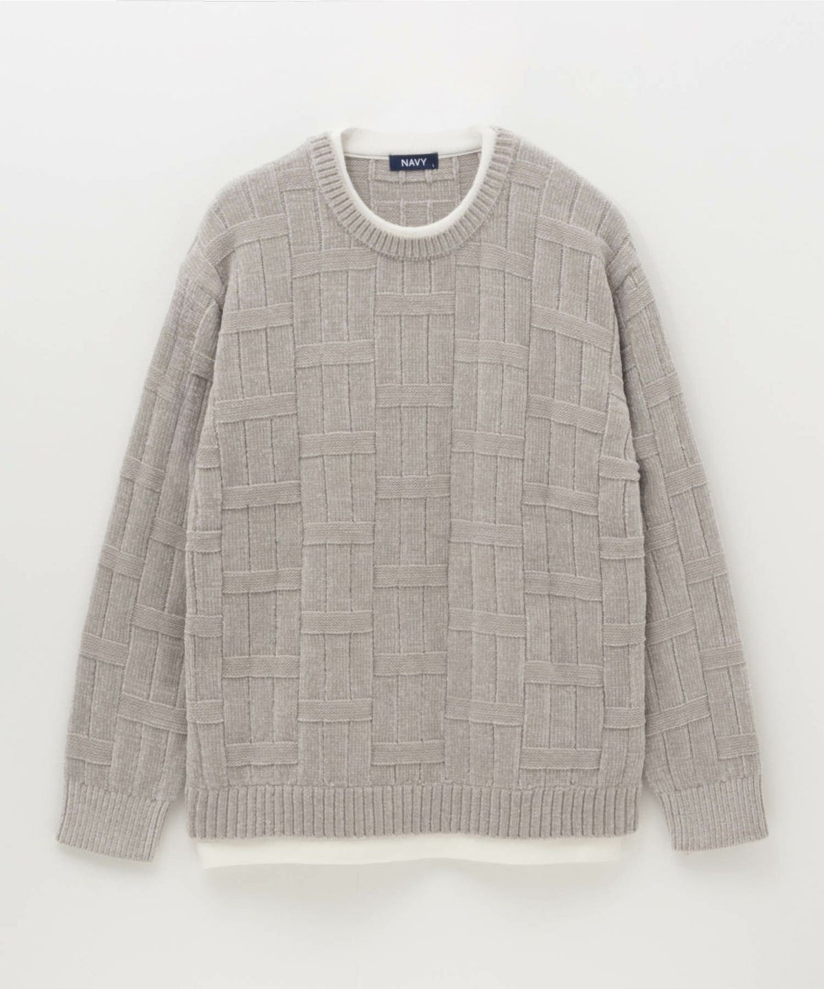 NAVY リンクスモールフェイクTシャツ メンズ