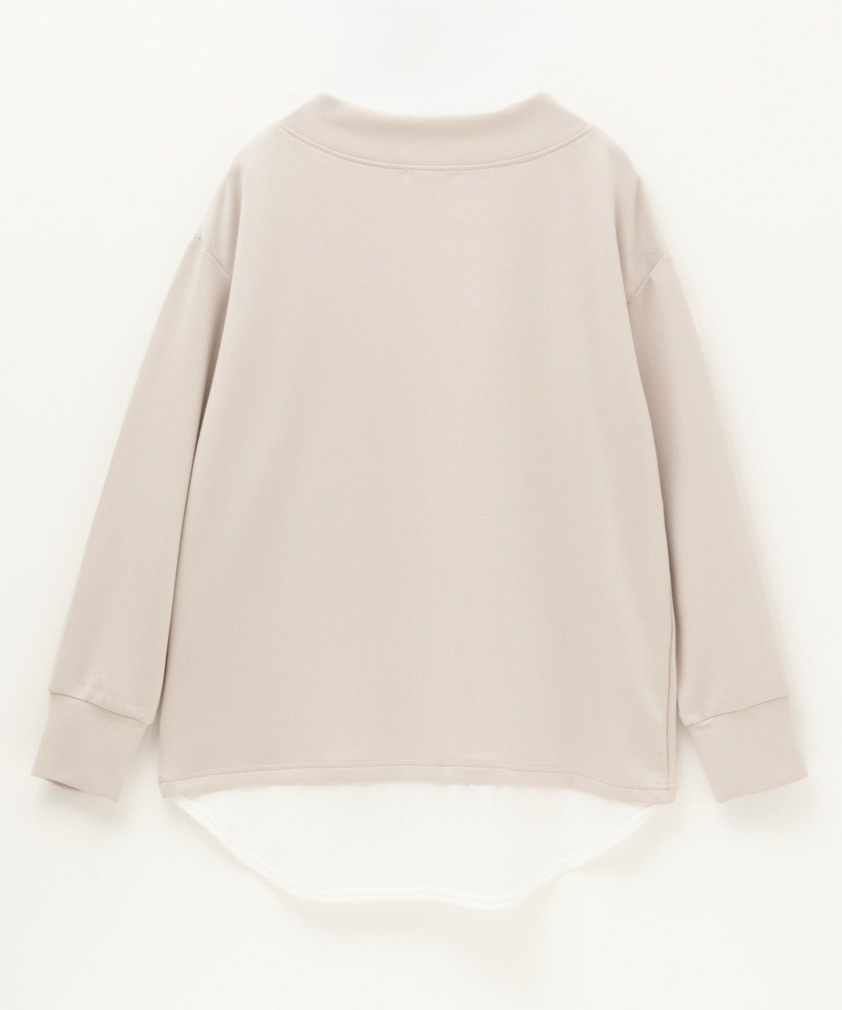 URBAN COLLECTION ポンチ素材 裾レイヤードプルオーバー レディース