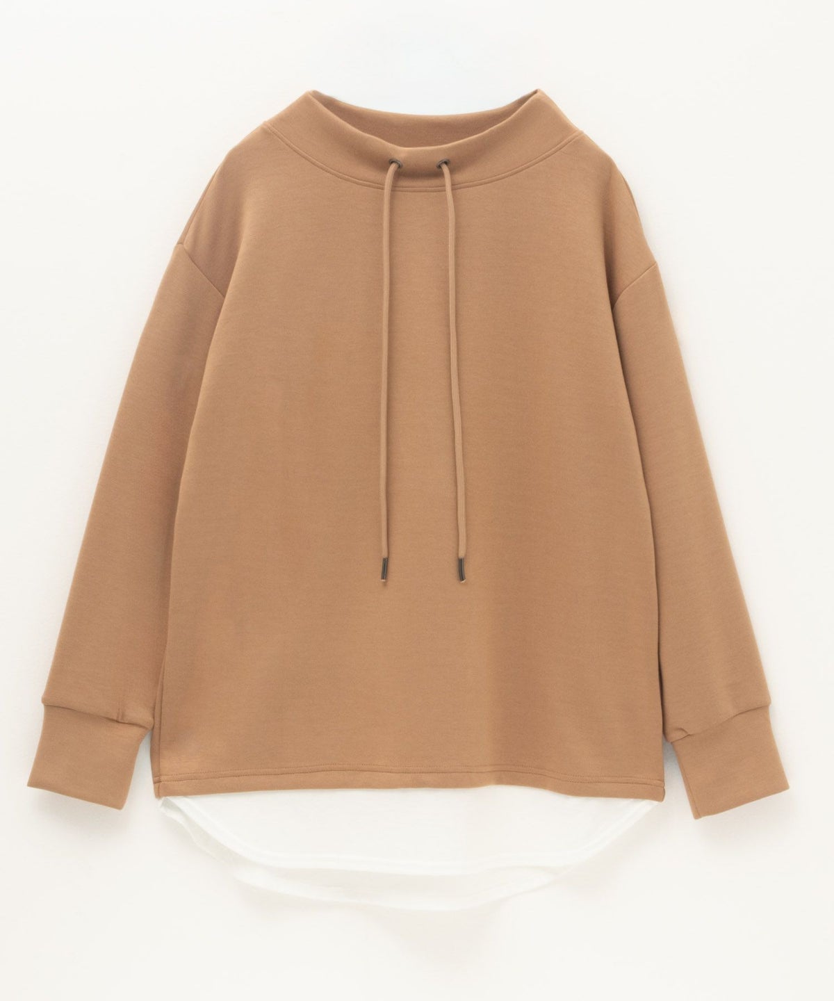 URBAN COLLECTION ポンチ素材 裾レイヤードプルオーバー レディース