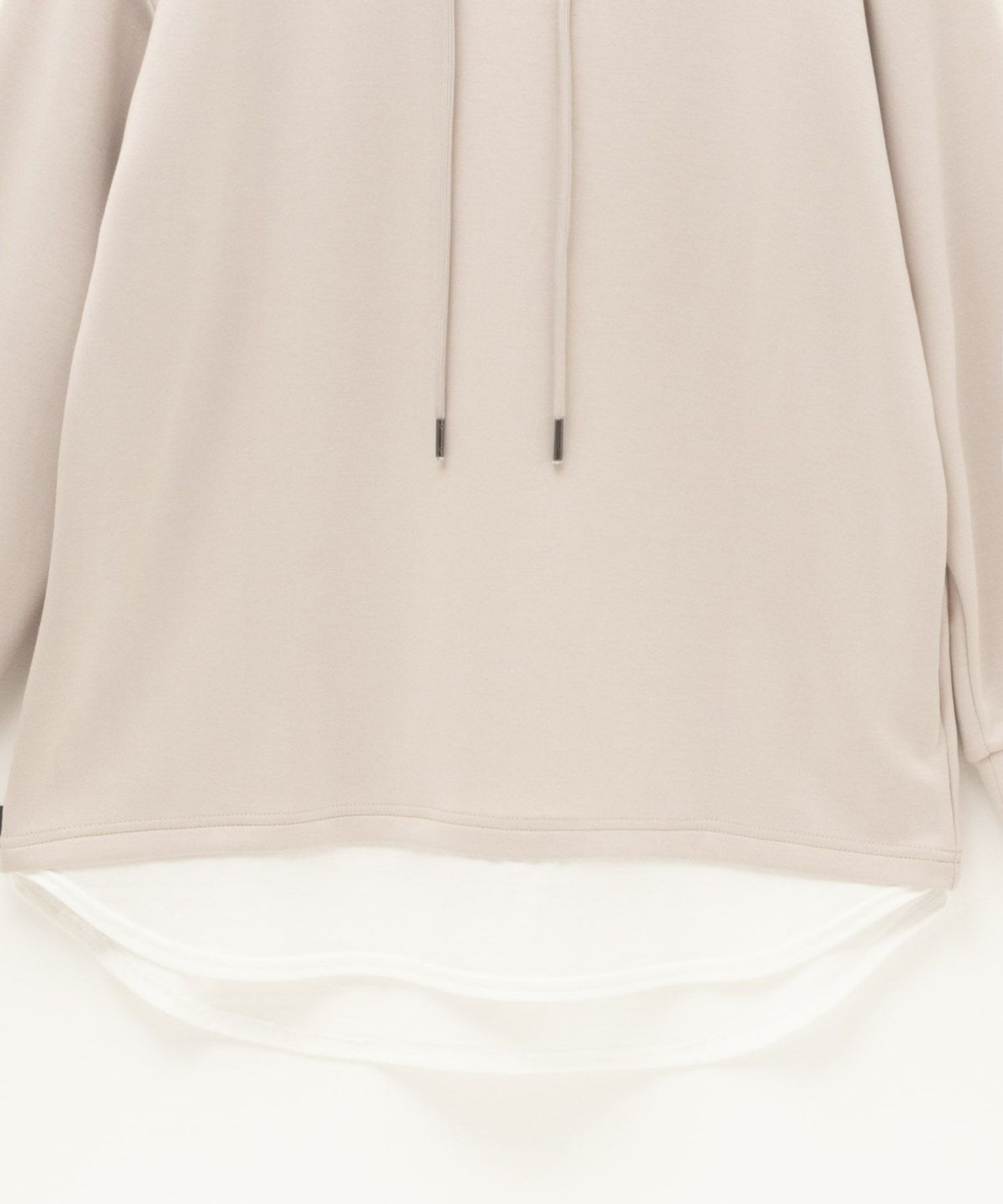 URBAN COLLECTION ポンチ素材 裾レイヤードプルオーバー レディース