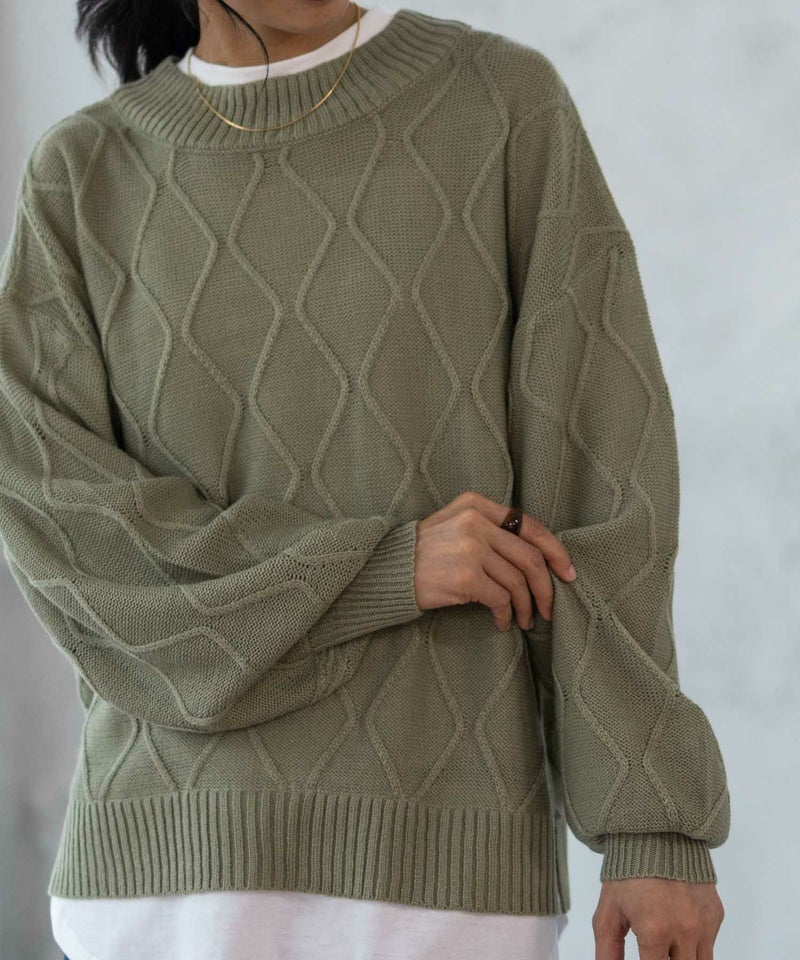 [期間限定knit]nAvy 時短 フェイクレイヤード ニットプルオーバー レディース商品画像-9