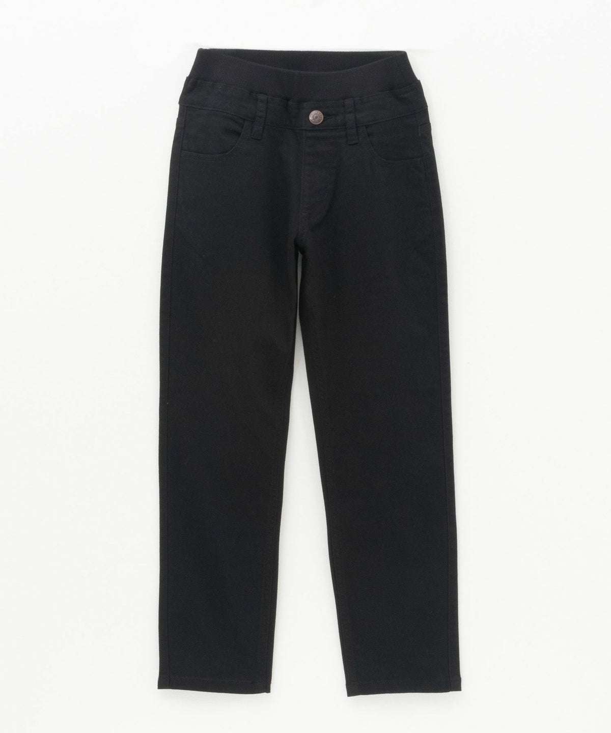 NAVY ストレッチツイルストレート ウエストリブパンツ キッズ