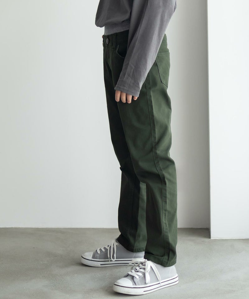 NAVY のびるモン ストレッチツイルストレートパンツ ウエストリブパンツ キッズ商品画像-10