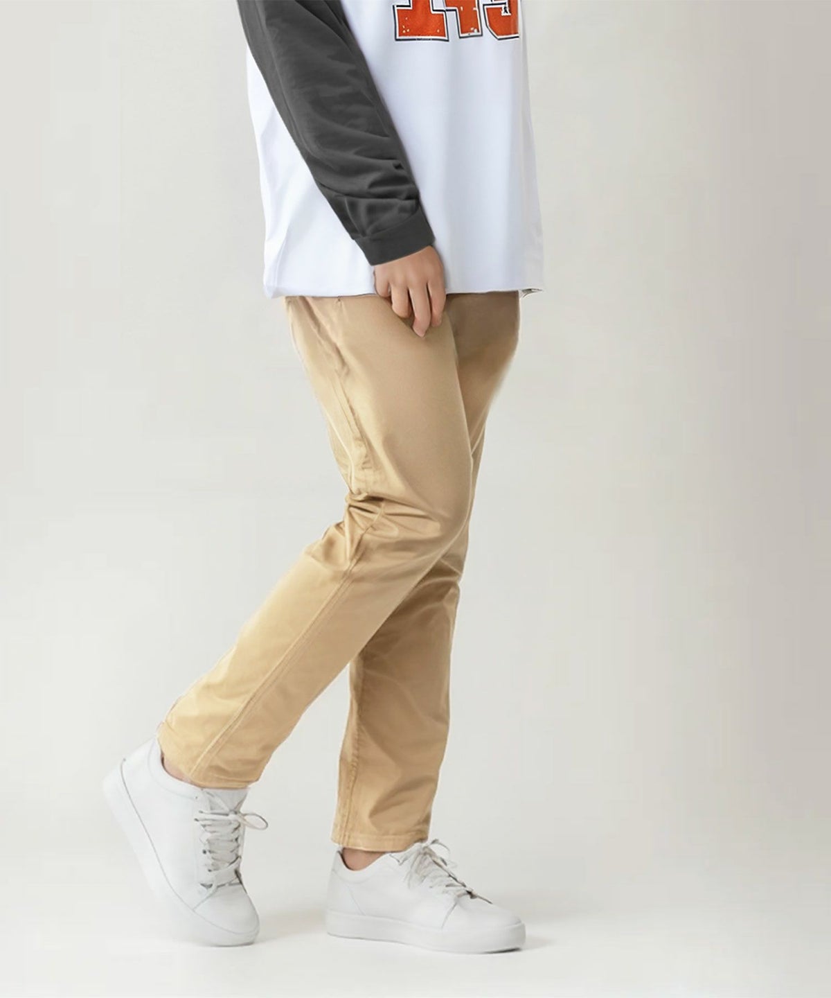 NAVY ストレッチツイルスキニー ウエストギャザーパンツ キッズ