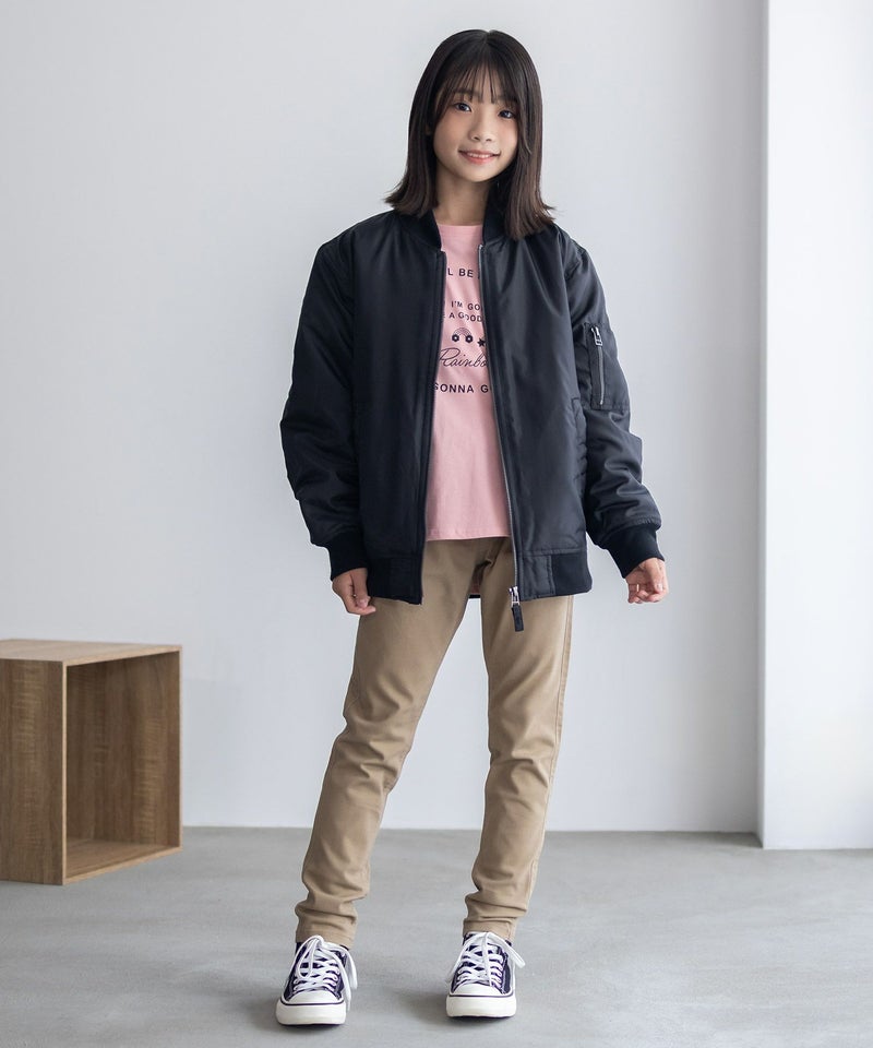 NAVY のびるモン ストレッチツイルスキニーパンツ ウエストギャザーパンツ キッズ商品画像-6