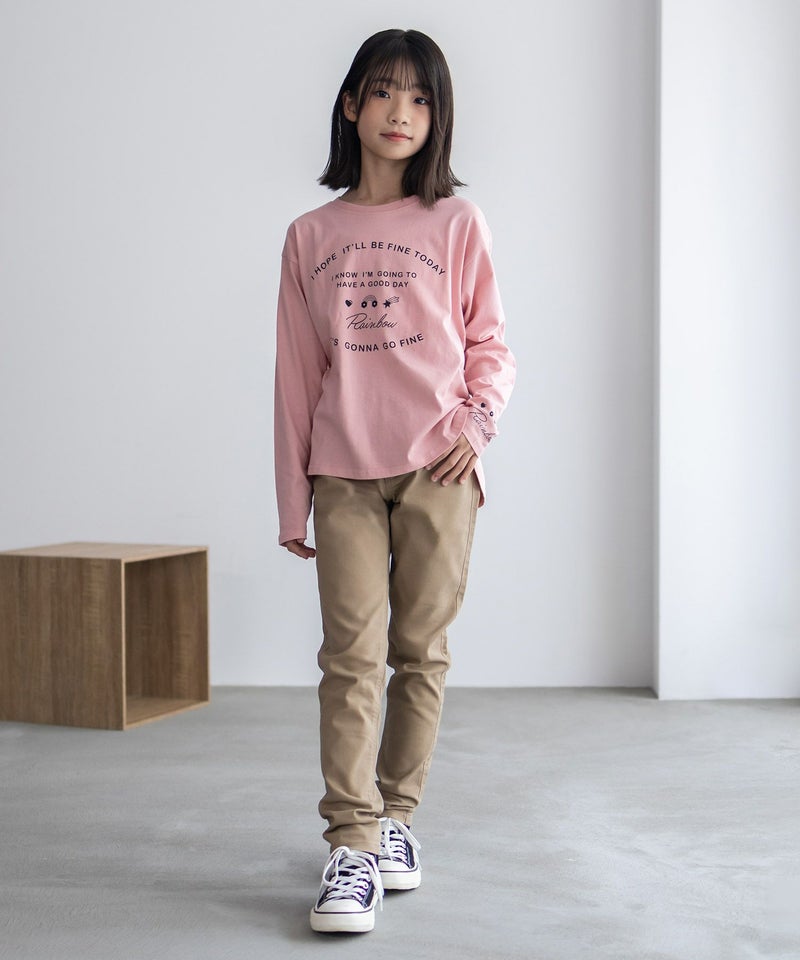 NAVY のびるモン ストレッチツイルスキニーパンツ ウエストギャザーパンツ キッズ商品画像-9