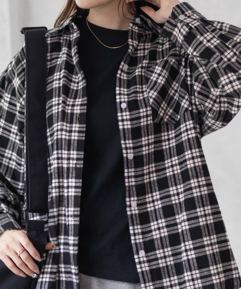 nAvy チェックオーバーシャツ レディース商品画像-8