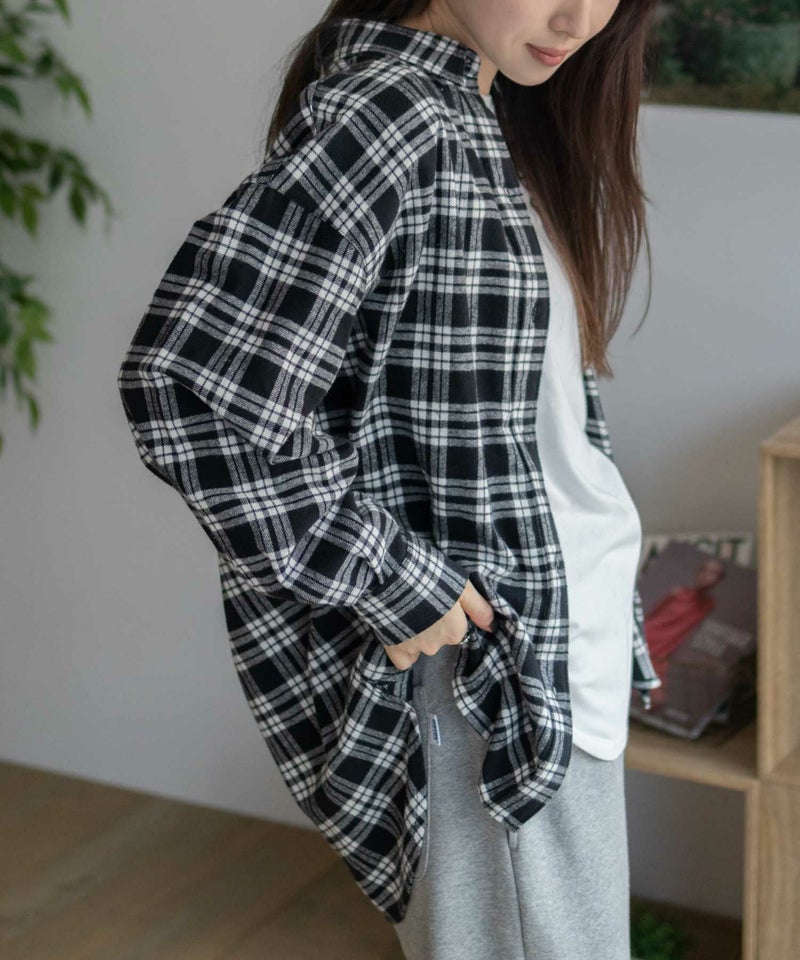 nAvy チェックオーバーシャツ レディース商品画像-9