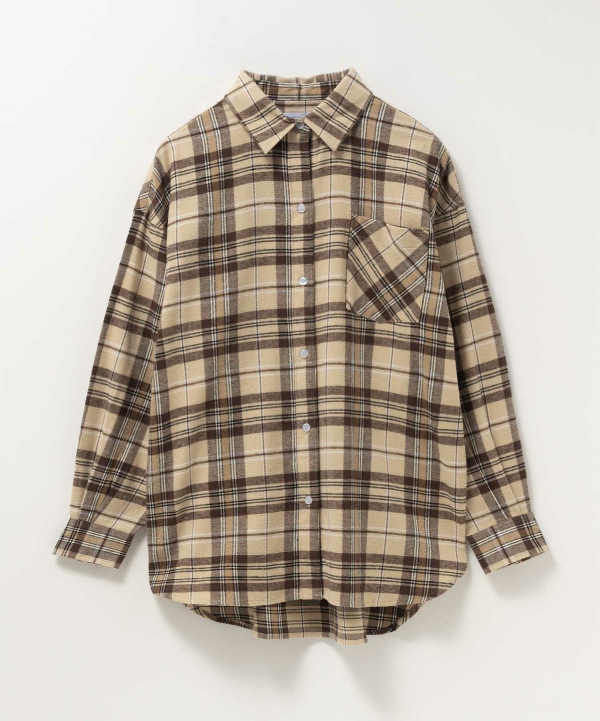 NAVY チェックオーバーシャツ レディース