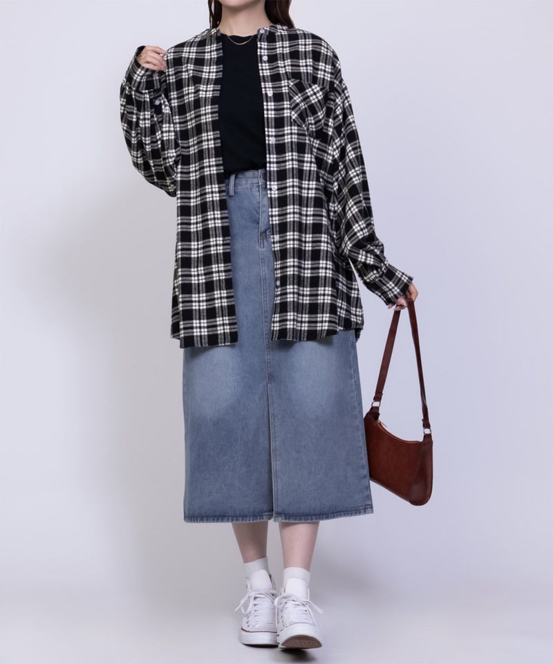 nAvy ルーズチェックチュニック レディース商品画像-22