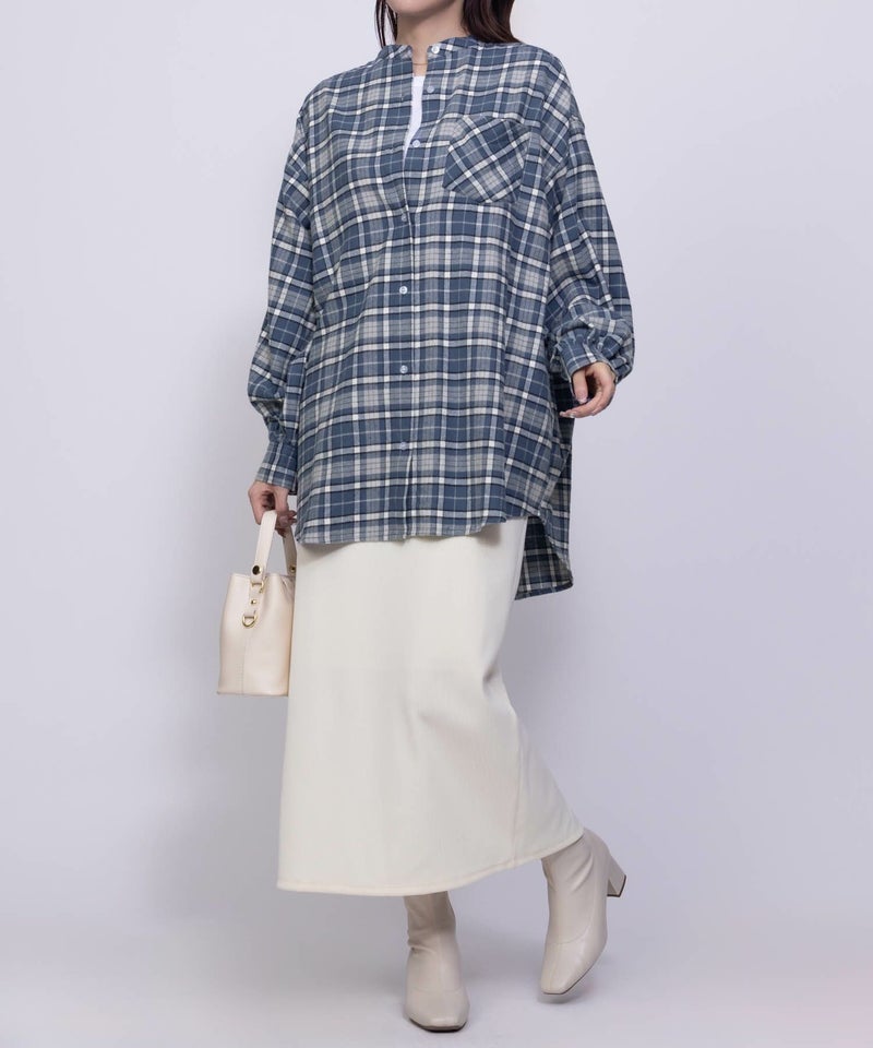 nAvy ルーズチェックチュニック レディース商品画像-23