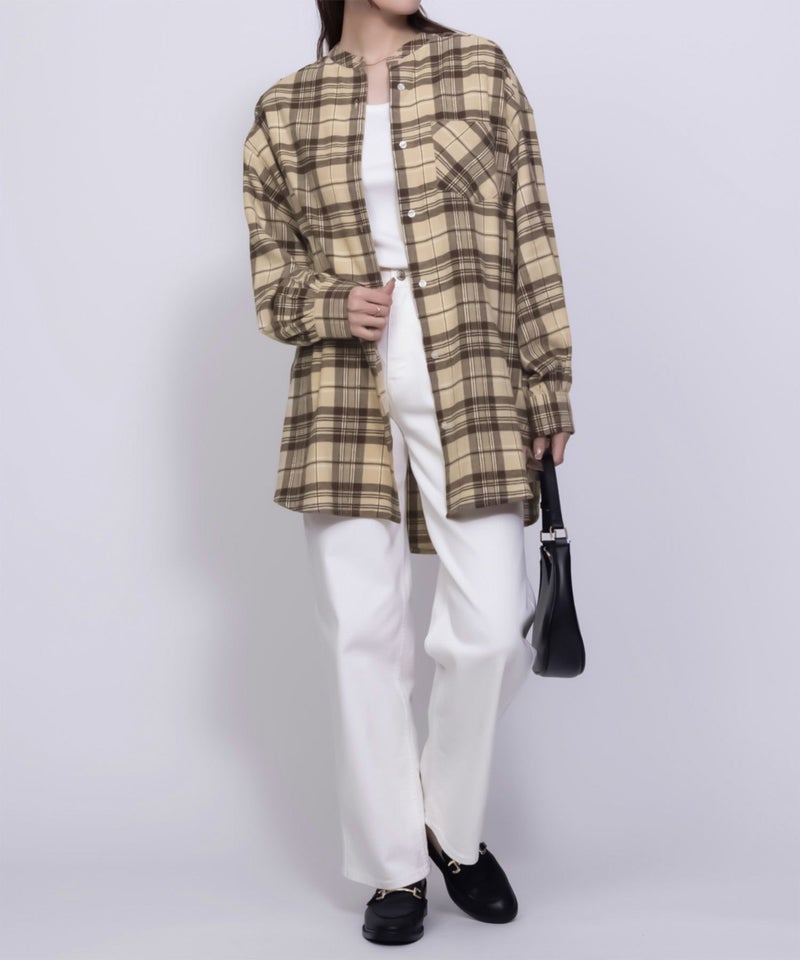 nAvy ルーズチェックチュニック レディース商品画像-25