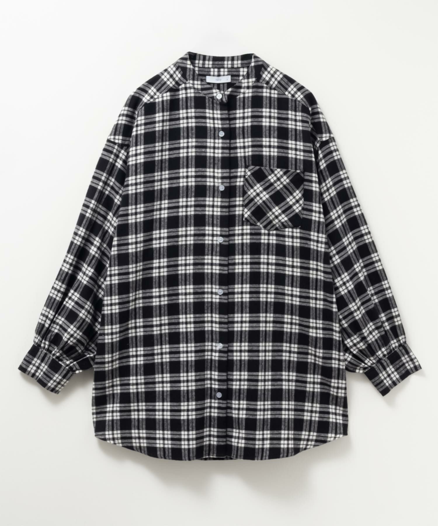 nAvy ルーズチェックチュニック レディース