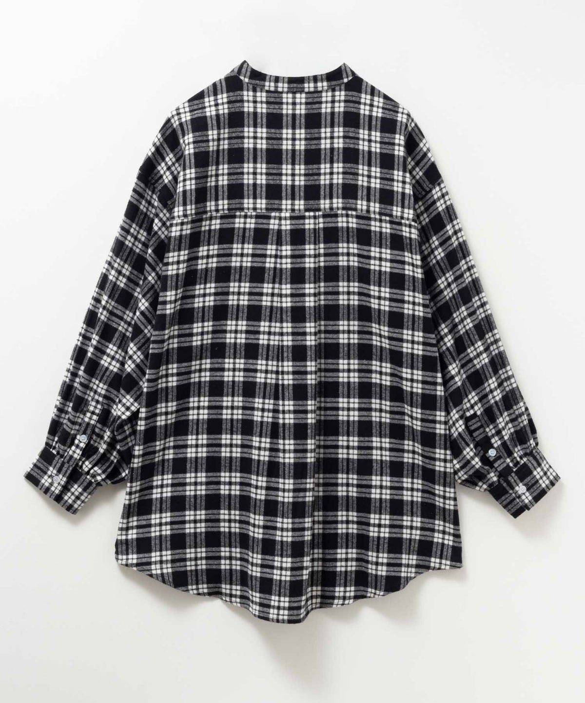 NAVY ルーズチェックチュニック レディース