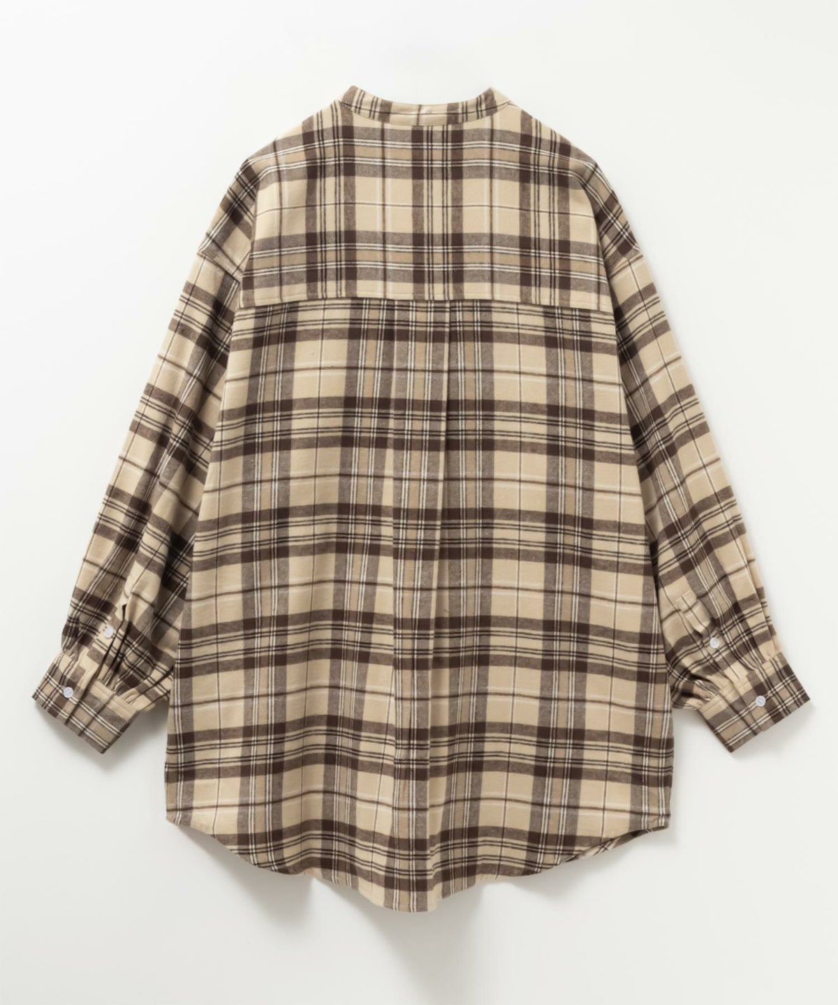 NAVY ルーズチェックチュニック レディース