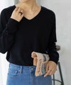 NAVY カシミヤタッチニット Vネック レディース商品サムネイル-2