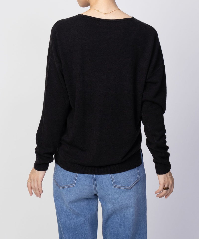 NAVY カシミヤタッチニット Vネック レディース商品画像-15