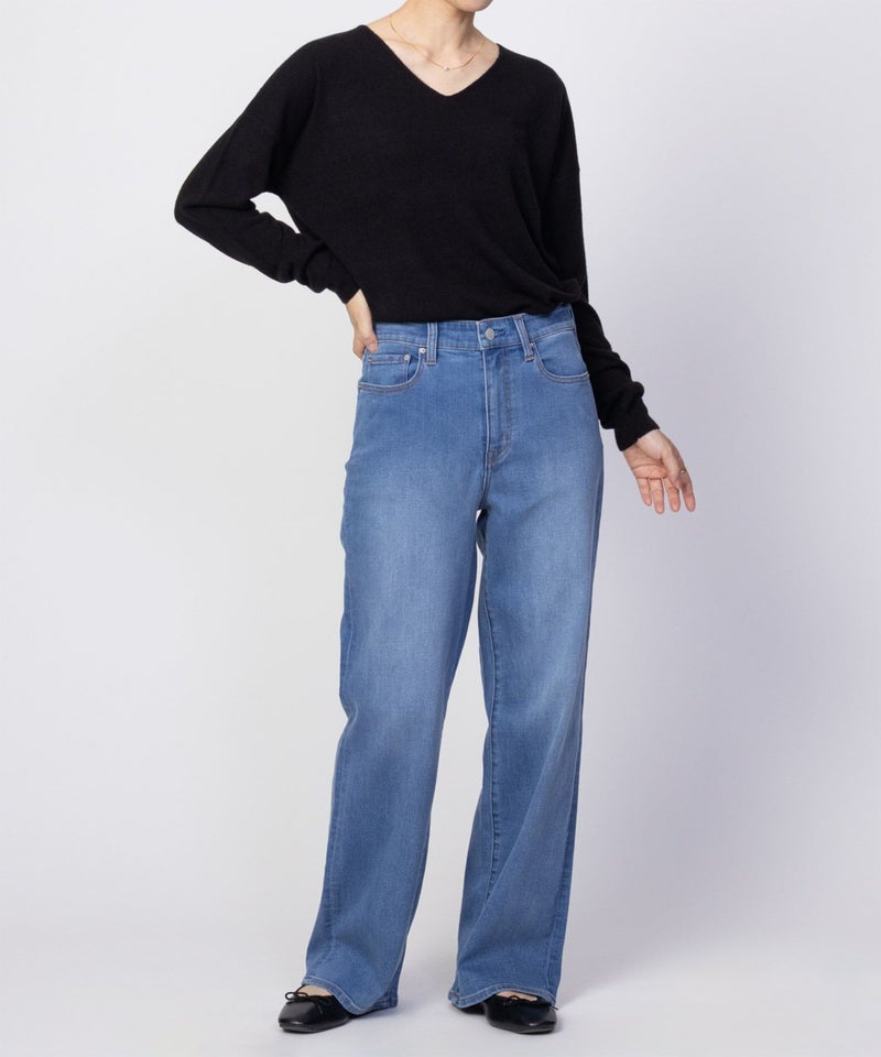 NAVY カシミヤタッチニット Vネック レディース商品画像-17