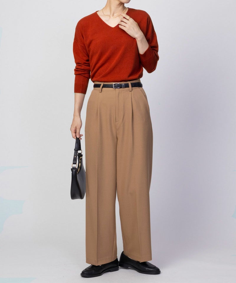 NAVY カシミヤタッチニット Vネック レディース商品画像-20