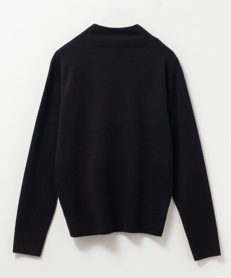 NAVY  カシミヤタッチニット ハイネック レディース商品画像-23