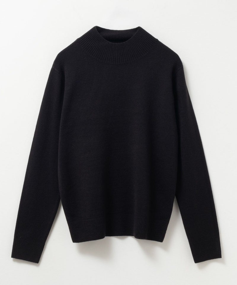 NAVY  カシミヤタッチニット ハイネック レディース商品画像-24