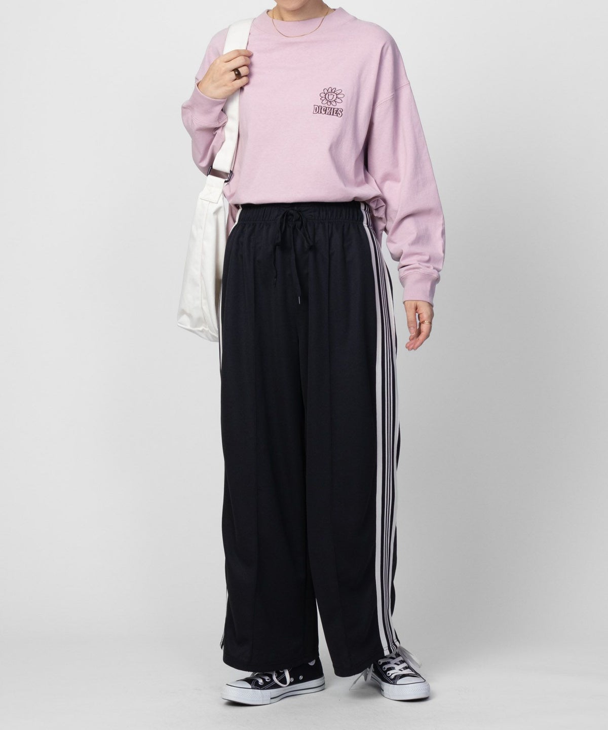 NAVY サイドラインパンツ レディース