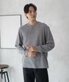 GOOD CREW ワッフルヘンリー長袖Tシャツ メンズ商品サムネイル-3