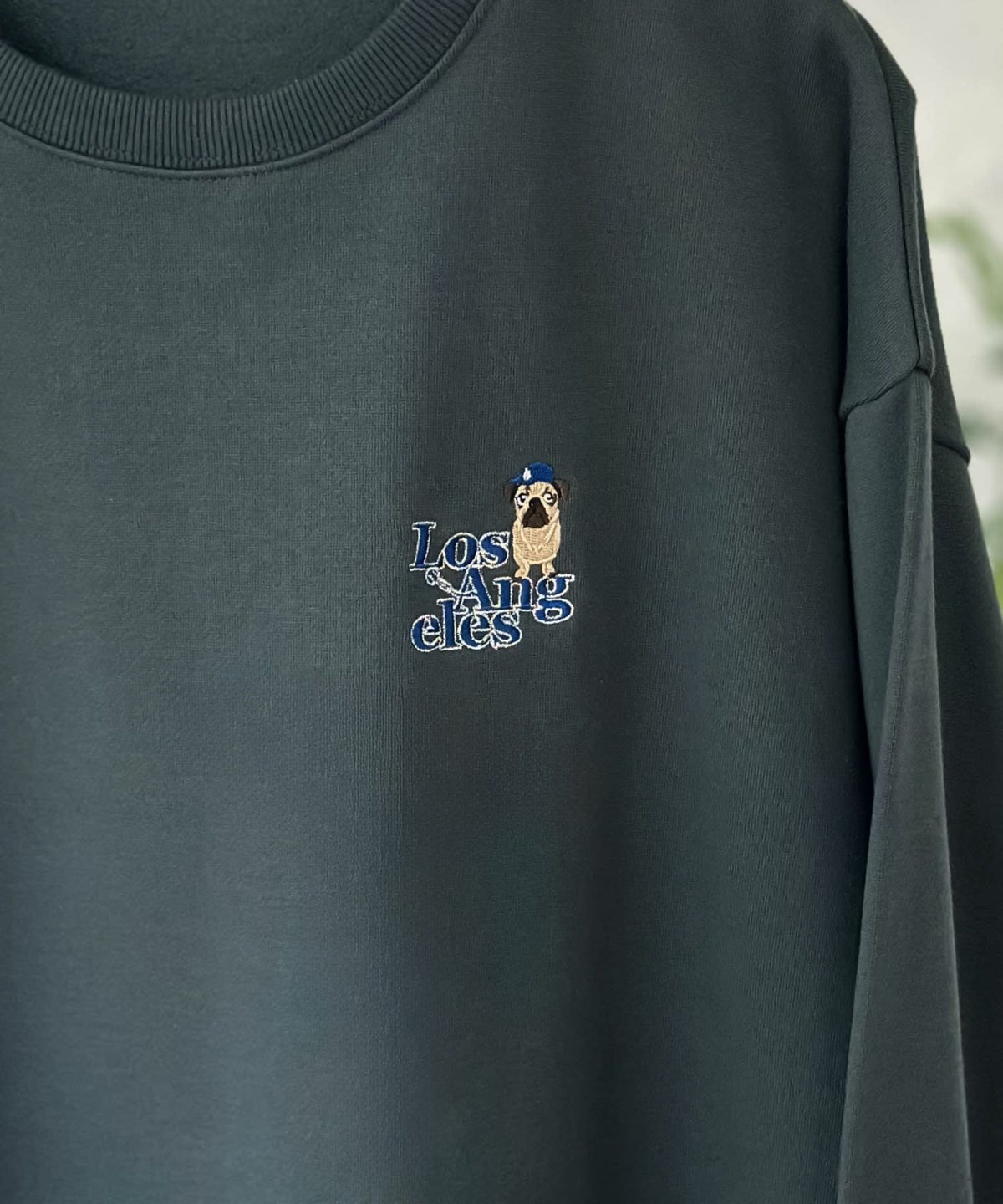 QUASH アニマル刺繍クルーネック メンズ