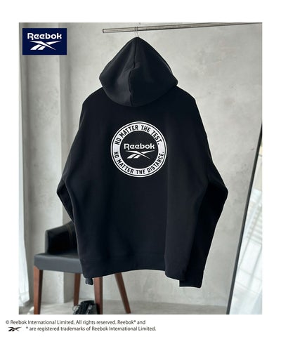 Reebok 裏起毛サークルロゴパーカー メンズ