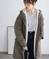 NAVY 裏ボアモッズコート レディース