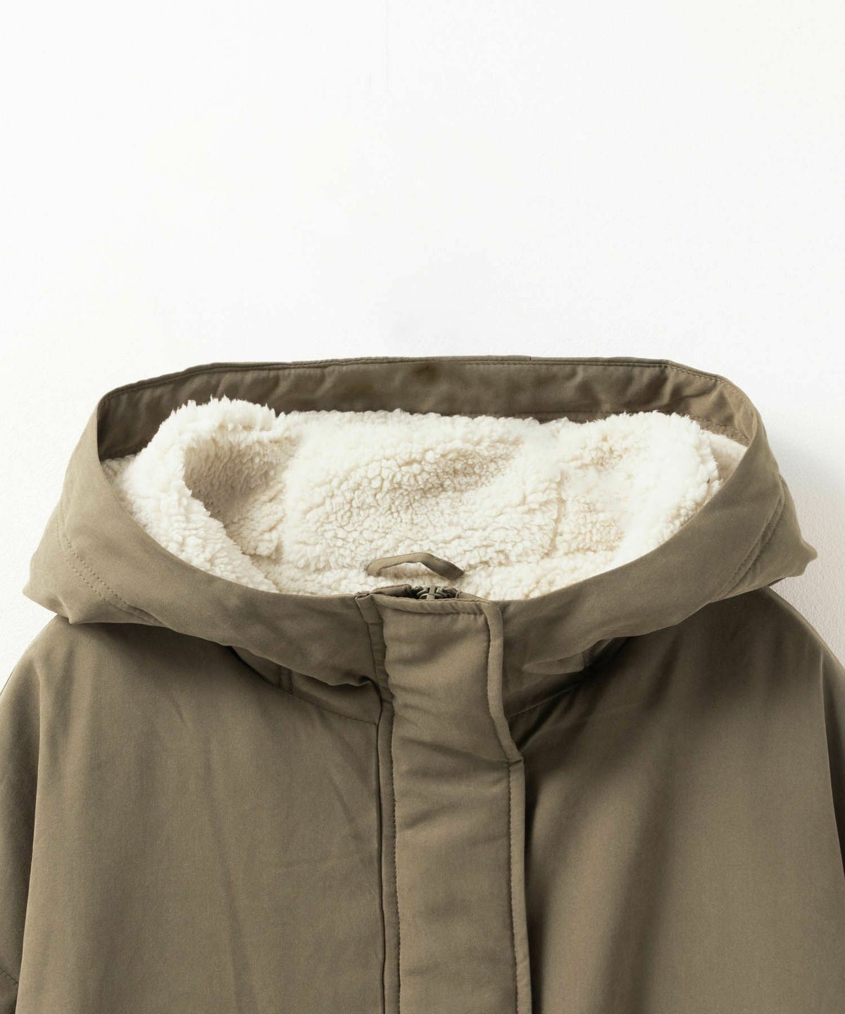 NAVY 裏ボアモッズコート レディース