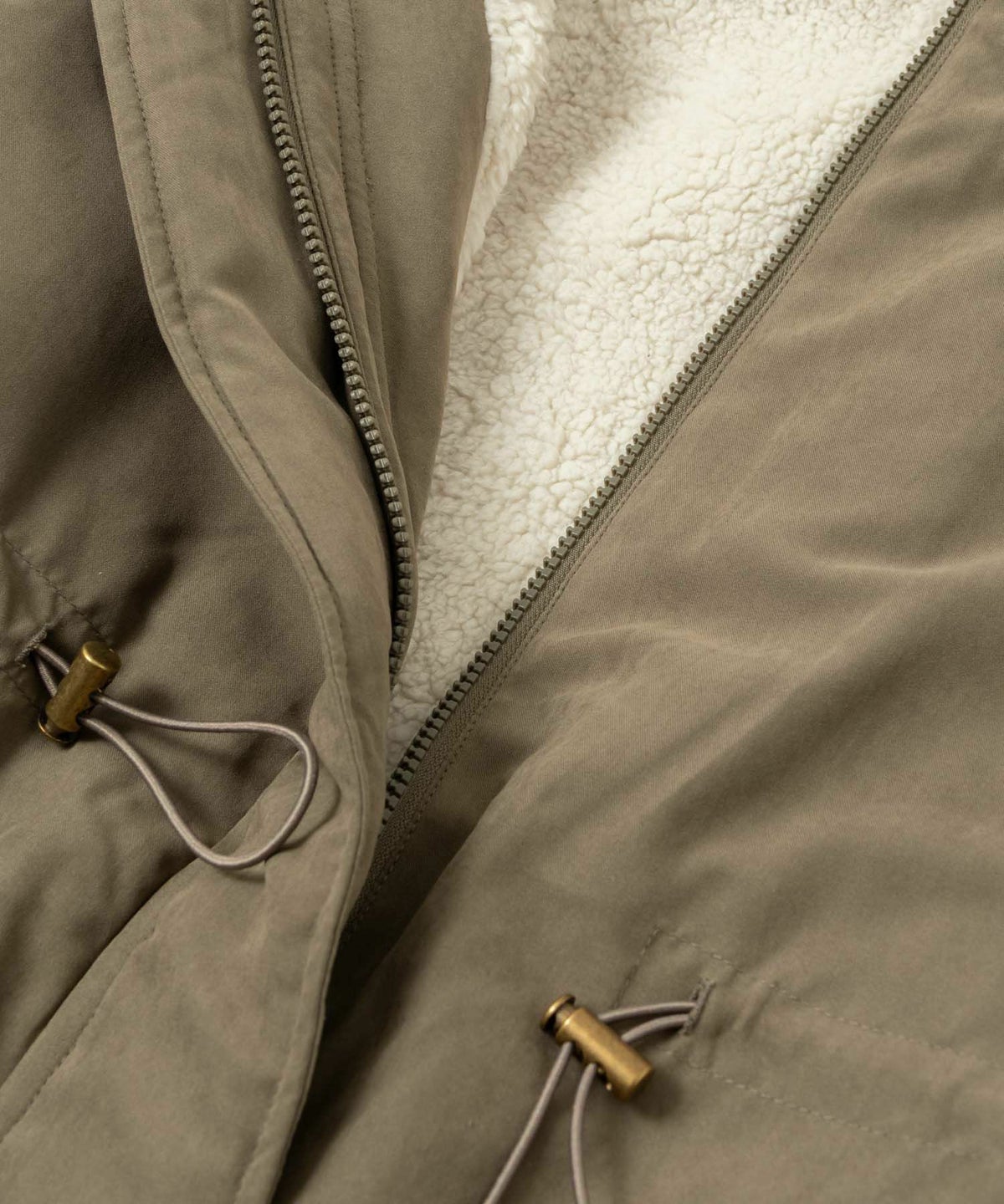 NAVY 裏ボアモッズコート レディース