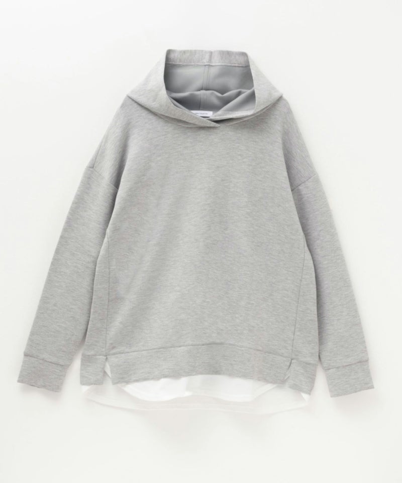 [期間限定価格]URBAN COLLECTION  ポンチ素材 裾レイヤードプルパーカー レディース商品画像-17