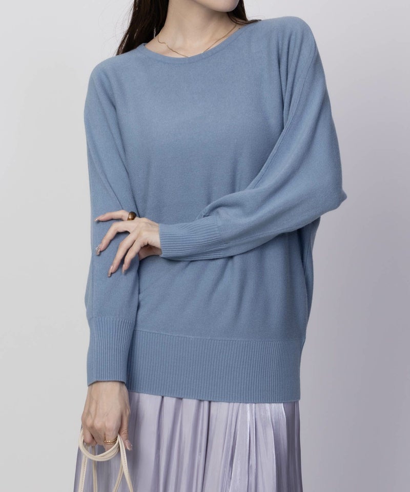 [期間限定knit]nAvy カシミヤタッチニット ドルマンスリーブ レディース商品画像-6