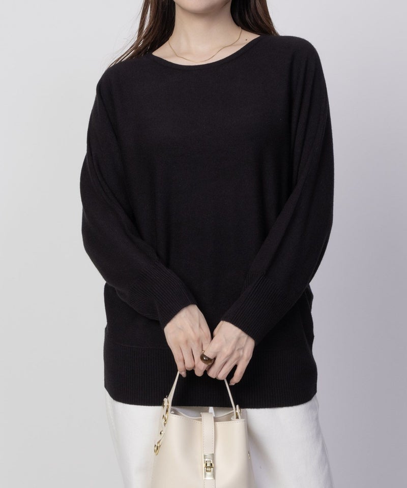 [期間限定knit]nAvy カシミヤタッチニット ドルマンスリーブ レディース商品画像-15