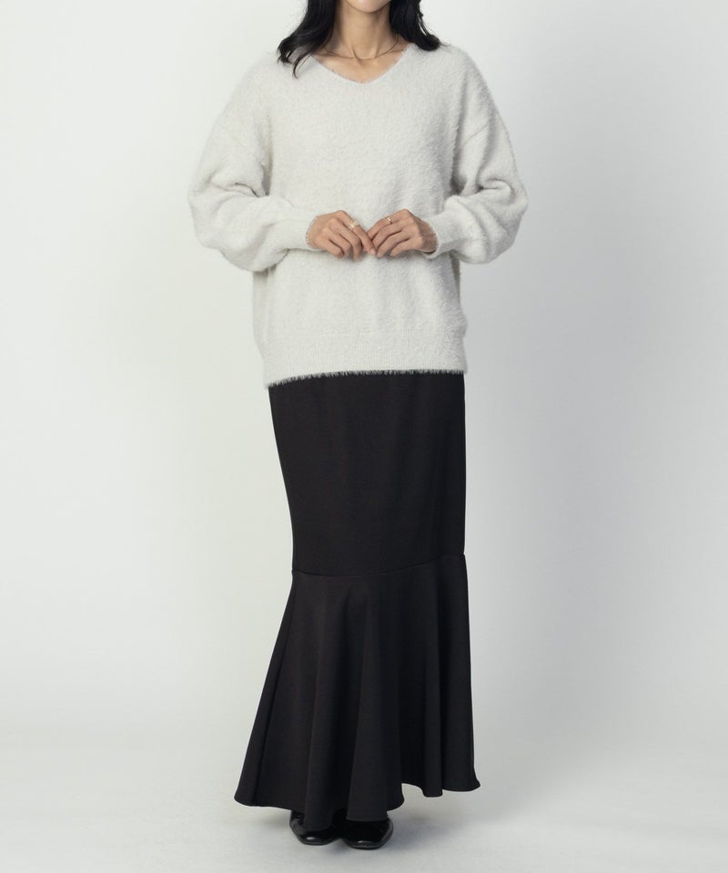 Howdy Marie フェザーヤーンVネックプルオーバー レディース商品画像-12