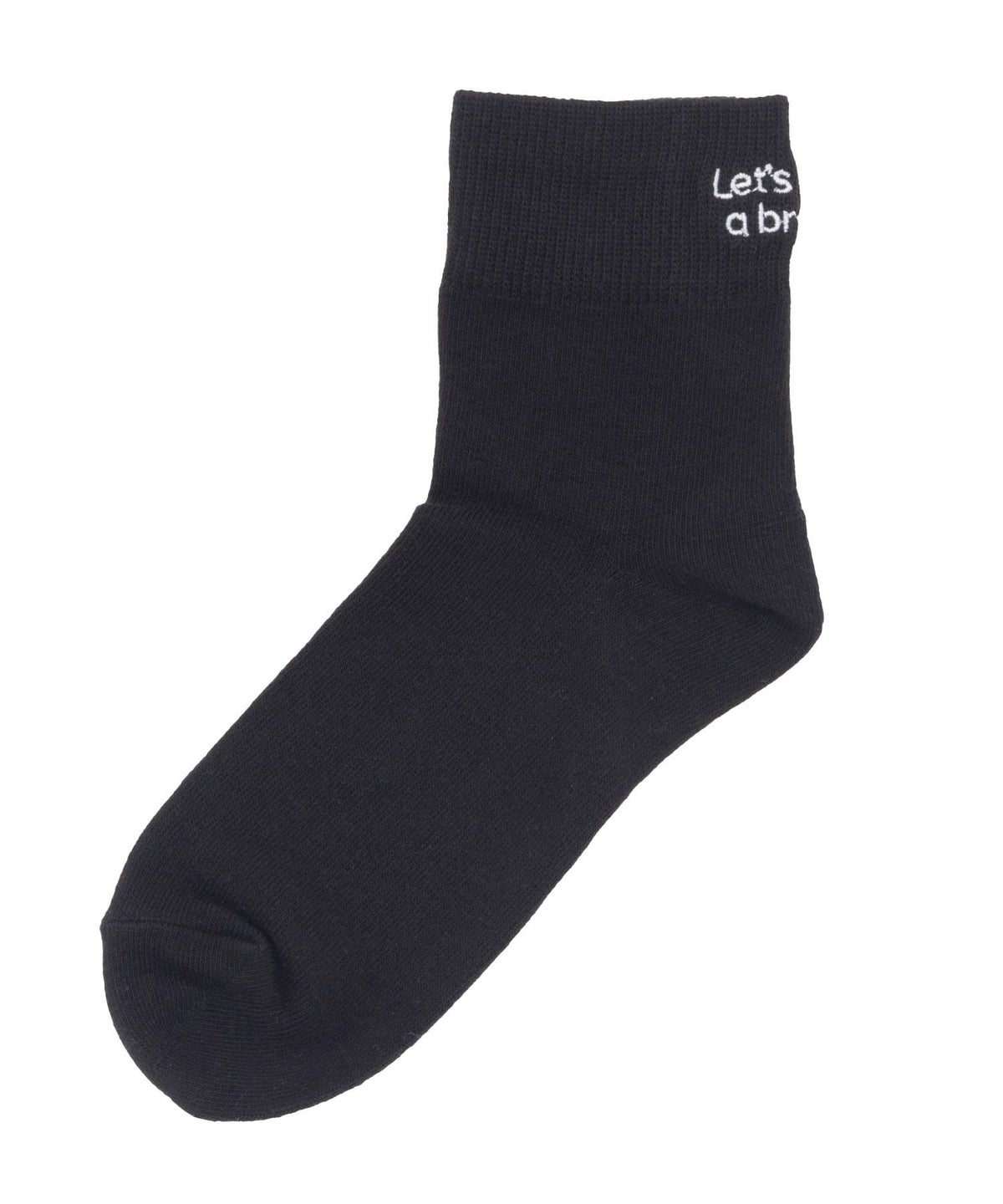 NAVY ロゴ刺繍ショート丈ソックス レディース