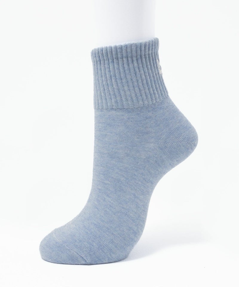 NAVY リブロゴ刺繍ショート丈ソックス レディース商品画像-7