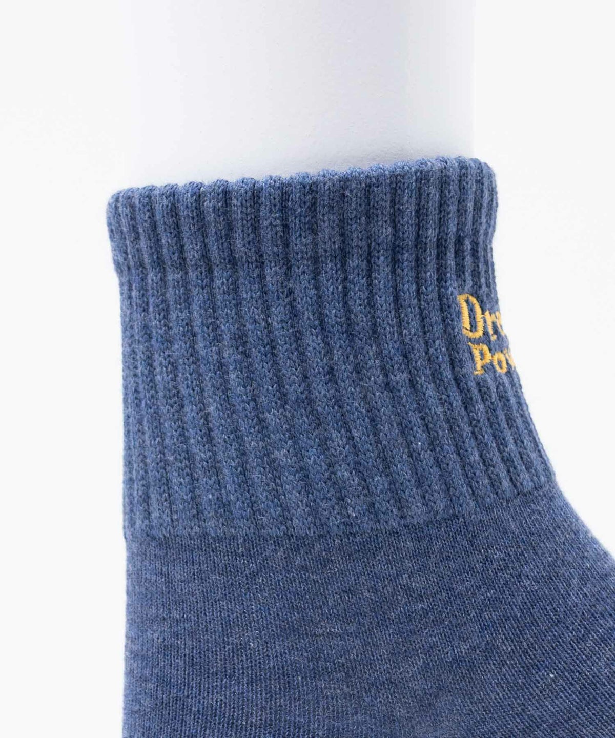 NAVY リブロゴ刺繍ショート丈ソックス レディース