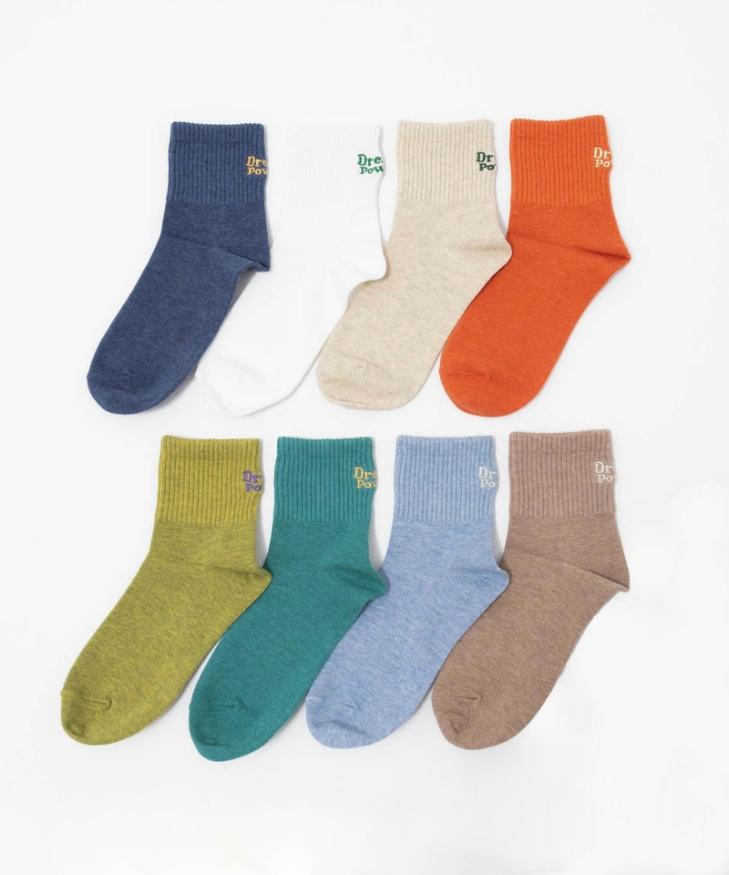 NAVY  リブロゴ刺繍ショート丈ソックス レディース商品画像-16