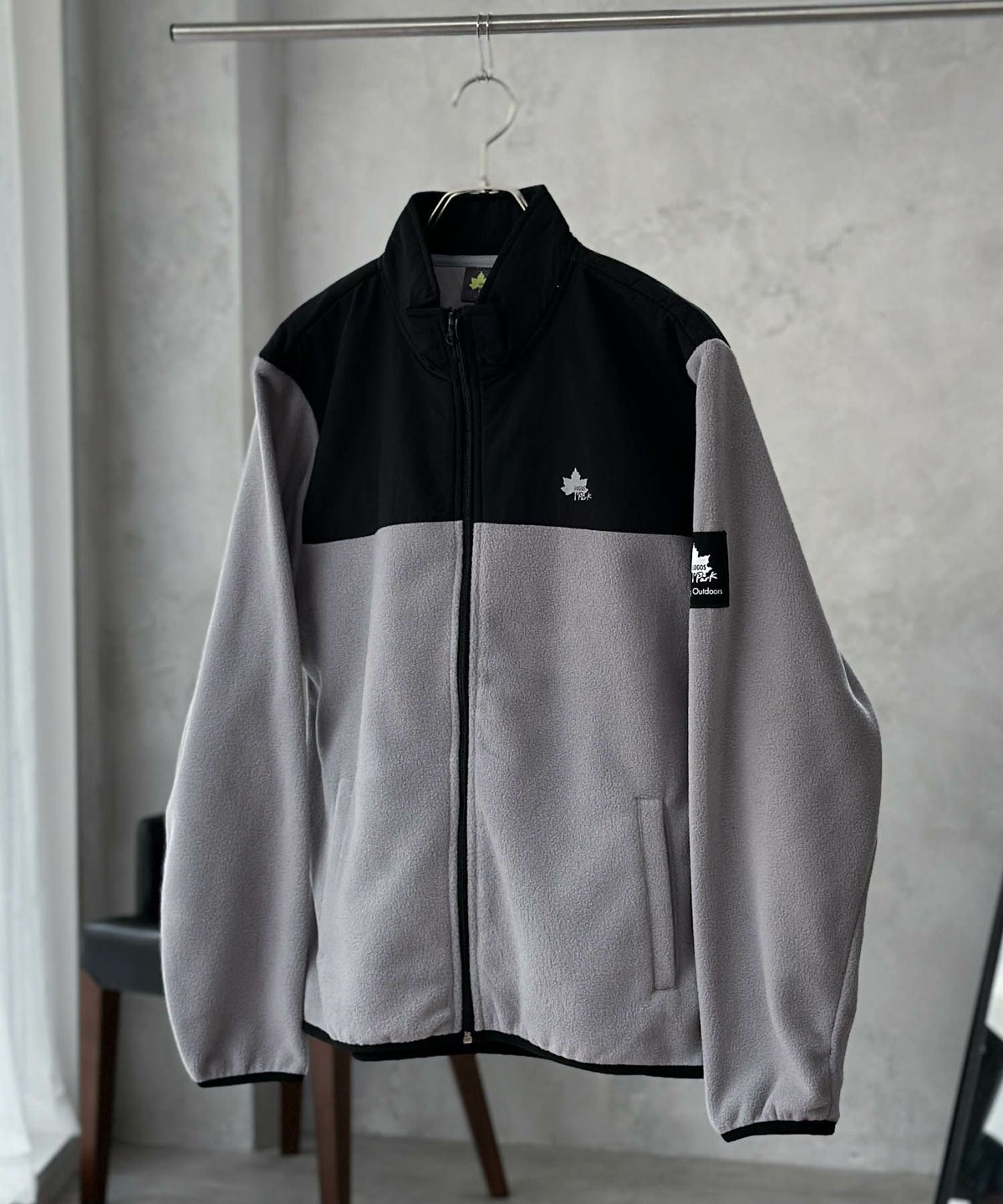 LOGOS PARK フリース切替ジャケット メンズ