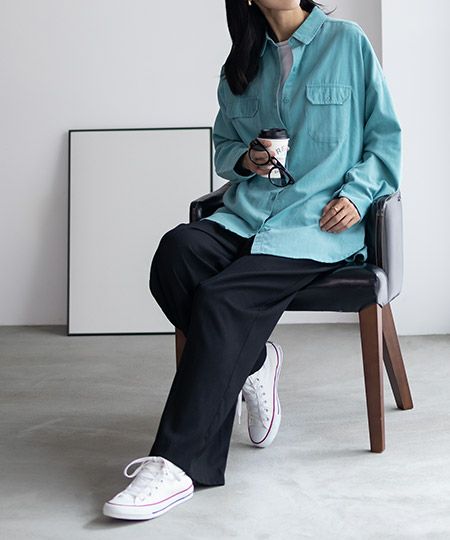 Howdy Marie インドコールオーバーシャツ レディース商品画像-23