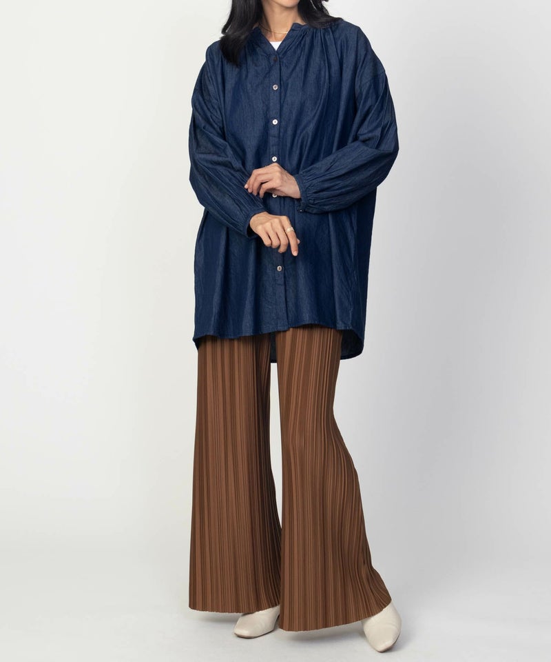 Howdy Marie インドデニムギャザーチュニック レディース商品画像-9