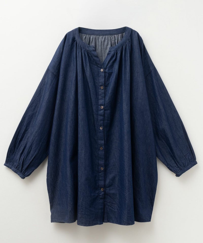 Howdy Marie  インドデニムギャザーチュニック レディース商品画像-14