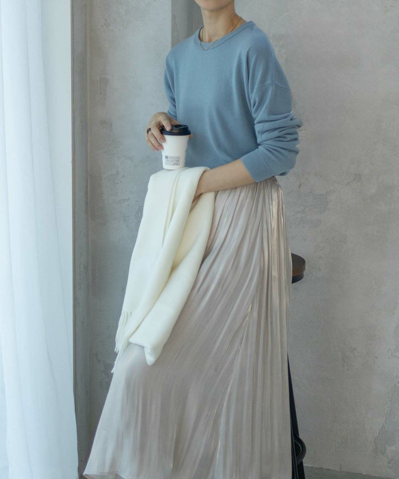 [期間限定knit]nAvy カシミヤタッチニット クルーネック レディース商品画像-16