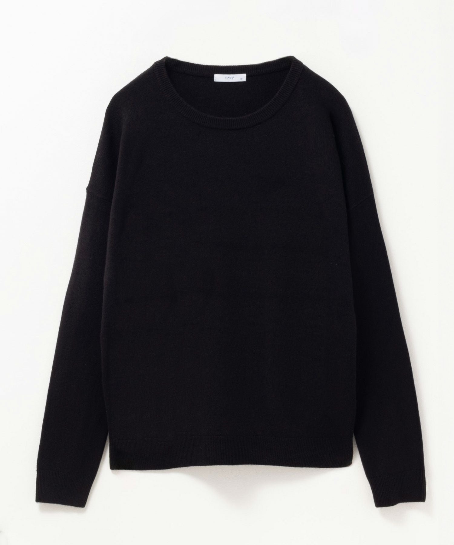 NAVY カシミヤタッチニット クルーネック レディース
