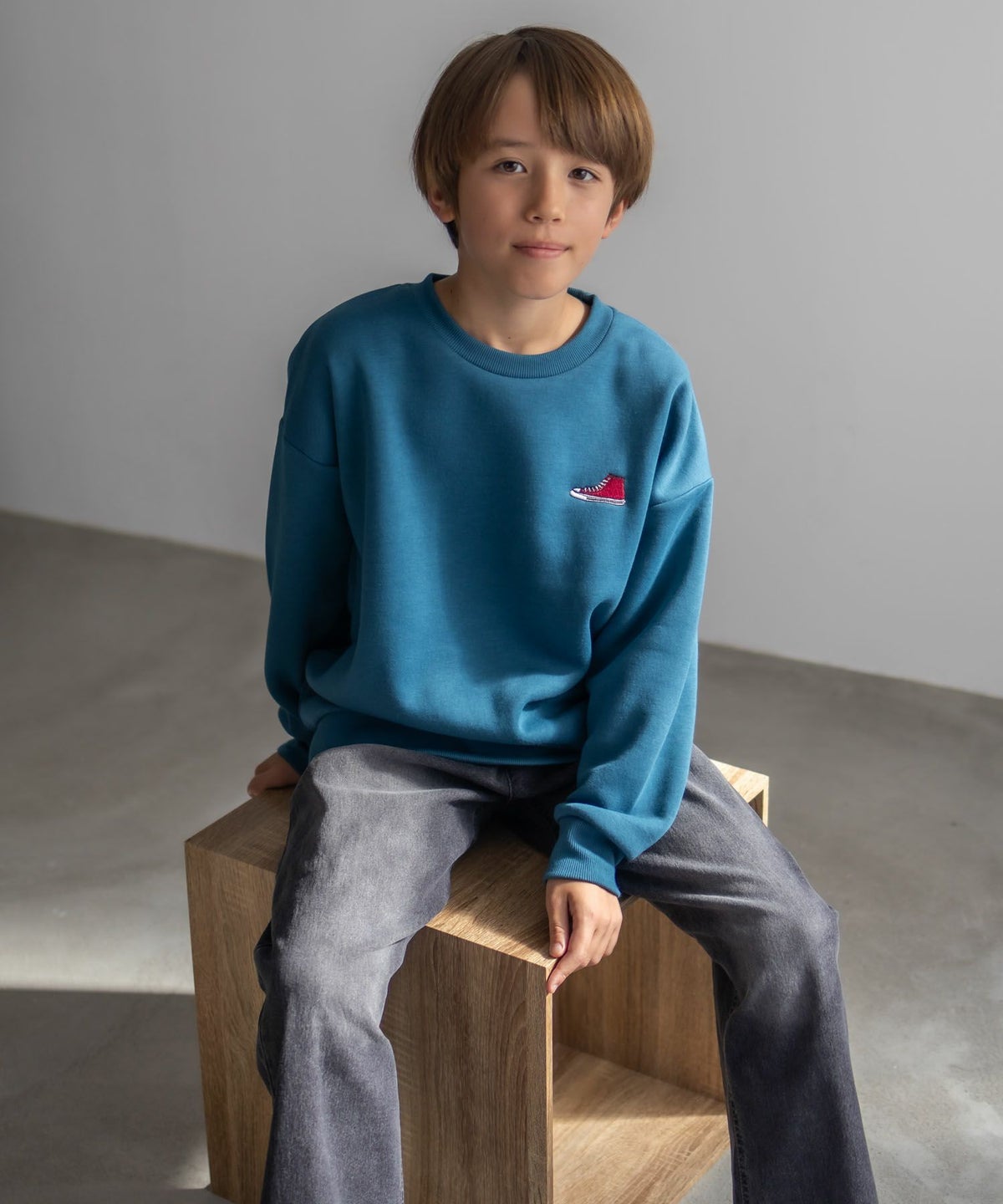 CONVERSE ビッグロゴトレーナー キッズ